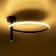 GloboStar® VERONA 61220 Φωτιστικό Οροφής Δαχτυλίδι-Κύκλος LED CCT 24W 2688lm 360° AC 220-240V - Εναλλαγή Φωτισμού μέσω Διακόπτη On/Off All In One Ψυχρό 6000k+Φυσικό 4500k+Θερμό 2700k Φ40 x Υ23cm - Μαύρο - 3 Χρόνια Εγγύηση