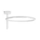 GloboStar® VERONA 61221 Φωτιστικό Οροφής Δαχτυλίδι-Κύκλος LED CCT 24W 2688lm 360° AC 220-240V - Εναλλαγή Φωτισμού μέσω Διακόπτη On/Off All In One Ψυχρό 6000k+Φυσικό 4500k+Θερμό 2700k Φ40 x Υ23cm - Λευκό - 3 Χρόνια Εγγύηση