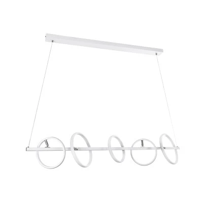 Κρεμαστό Φωτιστικό Design LED CIRCOLARE CCT 75W 8400lm 360° AC 220-240V - Εναλλαγή Φωτισμού μέσω Τηλεχειριστηρίου All In One - Λευκό GloboStar® CIRCOLARE 61320 Κρεμαστό Φωτιστικό Οροφής Design LED CCT 75W 8400lm 360° AC 220-240V - Εναλλαγή Φωτισμού μέσω Τηλεχειριστηρίου All In One Ψυχρό 6000k+Φυσικό 4500k+Θερμό 2700k Dimmable Μ120 x Π25 x Υ25cm - Λευκό - 3 Χρόνια Εγγύηση