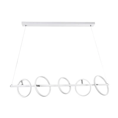 Κρεμαστό Φωτιστικό Design LED CIRCOLARE CCT 75W 8400lm 360° AC 220-240V - Εναλλαγή Φωτισμού μέσω Τηλεχειριστηρίου All In One - Λευκό GloboStar® CIRCOLARE 61320 Κρεμαστό Φωτιστικό Οροφής Design LED CCT 75W 8400lm 360° AC 220-240V - Εναλλαγή Φωτισμού μέσω Τηλεχειριστηρίου All In One Ψυχρό 6000k+Φυσικό 4500k+Θερμό 2700k Dimmable Μ120 x Π25 x Υ25cm - Λευκό - 3 Χρόνια Εγγύηση