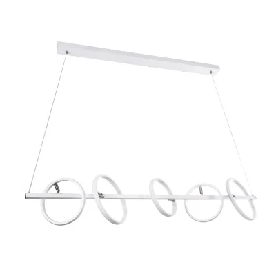 Κρεμαστό Φωτιστικό Design LED CIRCOLARE CCT 75W 8400lm 360° AC 220-240V - Εναλλαγή Φωτισμού μέσω Τηλεχειριστηρίου All In One - Λευκό GloboStar® CIRCOLARE 61320 Κρεμαστό Φωτιστικό Οροφής Design LED CCT 75W 8400lm 360° AC 220-240V - Εναλλαγή Φωτισμού μέσω Τηλεχειριστηρίου All In One Ψυχρό 6000k+Φυσικό 4500k+Θερμό 2700k Dimmable Μ120 x Π25 x Υ25cm - Λευκό - 3 Χρόνια Εγγύηση