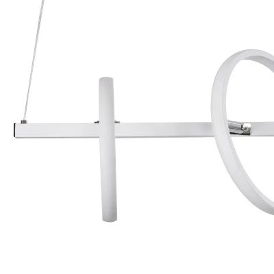 Κρεμαστό Φωτιστικό Design LED CIRCOLARE CCT 75W 8400lm 360° AC 220-240V - Εναλλαγή Φωτισμού μέσω Τηλεχειριστηρίου All In One - Λευκό GloboStar® CIRCOLARE 61320 Κρεμαστό Φωτιστικό Οροφής Design LED CCT 75W 8400lm 360° AC 220-240V - Εναλλαγή Φωτισμού μέσω Τηλεχειριστηρίου All In One Ψυχρό 6000k+Φυσικό 4500k+Θερμό 2700k Dimmable Μ120 x Π25 x Υ25cm - Λευκό - 3 Χρόνια Εγγύηση