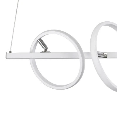 Κρεμαστό Φωτιστικό Design LED CIRCOLARE CCT 75W 8400lm 360° AC 220-240V - Εναλλαγή Φωτισμού μέσω Τηλεχειριστηρίου All In One - Λευκό GloboStar® CIRCOLARE 61320 Κρεμαστό Φωτιστικό Οροφής Design LED CCT 75W 8400lm 360° AC 220-240V - Εναλλαγή Φωτισμού μέσω Τηλεχειριστηρίου All In One Ψυχρό 6000k+Φυσικό 4500k+Θερμό 2700k Dimmable Μ120 x Π25 x Υ25cm - Λευκό - 3 Χρόνια Εγγύηση