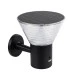 Φωτιστικό ηλιακό επίτοιχο LED 10W 330lm 120° με αισθητήρα ημέρας-νύχτας IP65 ψυχρό λευκό 6000K γκρι ανθρακί Μ23 x Π30 x Υ25cm GloboStar® VEGGIE 90530 Αυτόνομο Ηλιακό Φωτιστικό Κήπου - Απλίκα Αρχιτεκτονικού Φωτισμού Εξωτερικού Χώρου LED 10W 330lm 120° με Ενσωματωμένο Φωτοβολταϊκό Panel 6V 2W & Επαναφορτιζόμενη Μπαταρία Li-ion 3.2V 1800mAh με Αισθητήρα Ημέρας-Νύχτας - Αδιάβροχ