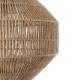 GloboStar® CAYMAN 00522 Boho Κρεμαστό Φωτιστικό Πλέγμα Μονόφωτο 1 x E27 IP20 Μπεζ Σχοινί - Μ40 x Π40 x Υ30cm