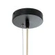 GloboStar® MINORCA 01786 Boho Κρεμαστό Φωτιστικό Πλέγμα Μονόφωτο 1 x E27 IP20 Μπεζ Ξύλο - Μ100 x Π100 x Υ45cm