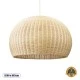 Boho Κρεμαστό Φωτιστικό RAITO Μονόφωτο 1 x E27 AC220-240V IP20 - Φ100 x Υ63cm - Μπεζ Ξύλινο Μπαμπού Πλέγμα Καμπάνα GloboStar® RAITO 01826 Boho Κρεμαστό Φωτιστικό Καμπάνα Μονόφωτο 1 x E27 IP20 Μπεζ Ξύλο - Μ100 x Π100 x Υ63cm