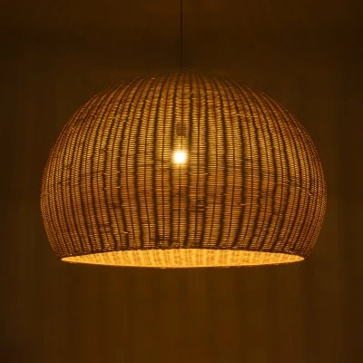 Boho Κρεμαστό Φωτιστικό RAITO Μονόφωτο 1 x E27 AC220-240V IP20 - Φ100 x Υ63cm - Μπεζ Ξύλινο Μπαμπού Πλέγμα Καμπάνα GloboStar® RAITO 01826 Boho Κρεμαστό Φωτιστικό Καμπάνα Μονόφωτο 1 x E27 IP20 Μπεζ Ξύλο - Μ100 x Π100 x Υ63cm