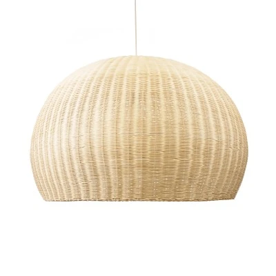 Boho Κρεμαστό Φωτιστικό RAITO Μονόφωτο 1 x E27 AC220-240V IP20 - Φ100 x Υ63cm - Μπεζ Ξύλινο Μπαμπού Πλέγμα Καμπάνα GloboStar® RAITO 01826 Boho Κρεμαστό Φωτιστικό Καμπάνα Μονόφωτο 1 x E27 IP20 Μπεζ Ξύλο - Μ100 x Π100 x Υ63cm