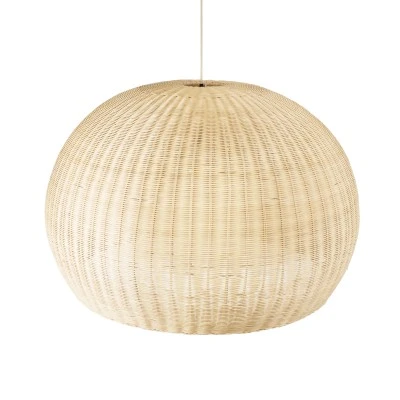 Boho Κρεμαστό Φωτιστικό RAITO Μονόφωτο 1 x E27 AC220-240V IP20 - Φ100 x Υ63cm - Μπεζ Ξύλινο Μπαμπού Πλέγμα Καμπάνα GloboStar® RAITO 01826 Boho Κρεμαστό Φωτιστικό Καμπάνα Μονόφωτο 1 x E27 IP20 Μπεζ Ξύλο - Μ100 x Π100 x Υ63cm