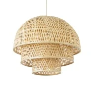 Boho Κρεμαστό Φωτιστικό HIROKA Μονόφωτο 1 x E27 AC220-240V IP20 - Φ60 x Υ50cm - Μπεζ Ξύλινο Μπαμπού Πλέγμα Boho Κρεμαστό Φωτιστικό HIROKA Μονόφωτο 1 x E27 AC220-240V IP20 - Φ60 x Υ50cm - Μπεζ Ξύλινο Μπαμπού Πλέγμα