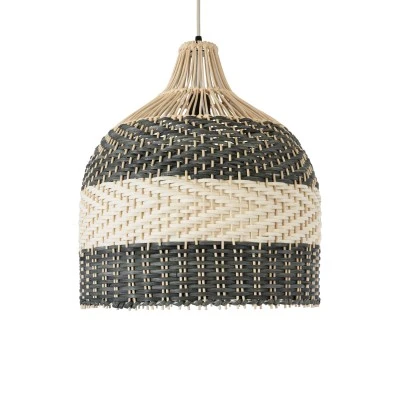 Boho Κρεμαστό Φωτιστικό BARBADOS Μονόφωτο 1 x E27 AC220-240V IP20 - Φ40 x Υ45cm - Μπεζ με Χακί Ξύλινο Μπαμπού Πλέγμα Καμπάνα GloboStar® BARBADOS 01944 Boho Κρεμαστό Φωτιστικό Καμπάνα Μονόφωτο 1 x E27 IP20 Μπεζ & Χακί Ξύλο - Μ40 x Π40 x Υ45cm