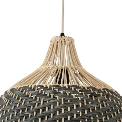 Boho Κρεμαστό Φωτιστικό BARBADOS Μονόφωτο 1 x E27 AC220-240V IP20 - Φ40 x Υ45cm - Μπεζ με Χακί Ξύλινο Μπαμπού Πλέγμα Καμπάνα GloboStar® BARBADOS 01944 Boho Κρεμαστό Φωτιστικό Καμπάνα Μονόφωτο 1 x E27 IP20 Μπεζ & Χακί Ξύλο - Μ40 x Π40 x Υ45cm