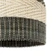 GloboStar® BARBADOS 01945 Boho Κρεμαστό Φωτιστικό Καμπάνα Μονόφωτο 1 x E27 IP20 Μπεζ & Χακί Ξύλο - Μ60 x Π60 x Υ60cm