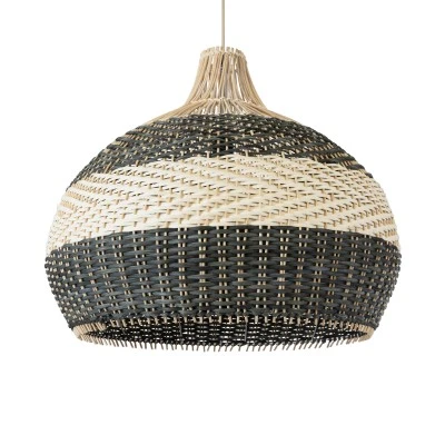 Boho Κρεμαστό Φωτιστικό BARBADOS Μονόφωτο 1 x E27 AC220-240V IP20 - Φ60 x Υ60cm - Μπεζ με Χακί Ξύλινο Μπαμπού Πλέγμα Καμπάνα GloboStar® BARBADOS 01947 Boho Κρεμαστό Φωτιστικό Καμπάνα Μονόφωτο 1 x E27 IP20 Μπεζ & Χακί Ξύλο - Μ60 x Π60 x Υ60cm