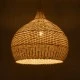 Boho Κρεμαστό Φωτιστικό SANTACRUZ Μονόφωτο 1 x E27 AC220-240V IP20 - Φ60 x Υ60cm - Μπεζ με Καφέ Ξύλινο Μπαμπού Πλέγμα Καμπάνα GloboStar® SANTACRUZ 01951 Boho Κρεμαστό Φωτιστικό Καμπάνα Μονόφωτο 1 x E27 IP20 Μπεζ & Καφέ Ξύλο - Μ60 x Π60 x Υ60cm