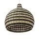 GloboStar® JAMAICA 01955 Boho Κρεμαστό Φωτιστικό Καμπάνα Μονόφωτο 1 x E27 IP20 Μπεζ & Χακί Ξύλο - Μ60 x Π60 x Υ60cm
