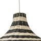 GloboStar® JAMAICA 01955 Boho Κρεμαστό Φωτιστικό Καμπάνα Μονόφωτο 1 x E27 IP20 Μπεζ & Χακί Ξύλο - Μ60 x Π60 x Υ60cm
