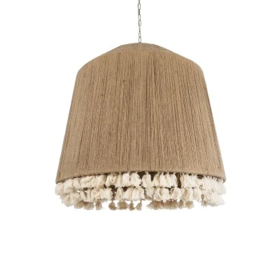 Boho Κρεμαστό Φωτιστικό PUERTORICO Τρίφωτο 3 x E27 AC220-240V IP20 - Φ80 x Υ80cm - Μπεζ Λεπτό Σχοινί Τριχιά Καμπάνα GloboStar® PUERTORICO 02093 Boho Κρεμαστό Φωτιστικό Καμπάνα Τρίφωτο 3 x E27 IP20 Μπεζ & Λευκό Σχοινί - Μ80 x Π80 x Υ80cm