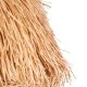 GloboStar® GUADELOUPE 02155 Boho Κρεμαστό Φωτιστικό Καμπάνα Μονόφωτο 1 x E27 IP20 Καφέ Ράφια - Μ80 x Π80 x Υ60cm
