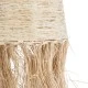 GloboStar® AREMBEPE 02178 Boho Κρεμαστό Φωτιστικό Οροφής Μονόφωτο 1 x E27 AC220-240V IP20 - Φ34 x Υ70cm - Μπεζ Φυσική Ράφια Νήμα Πλέγμα Καμπάνα - 5 Χρόνια Εγγύηση
