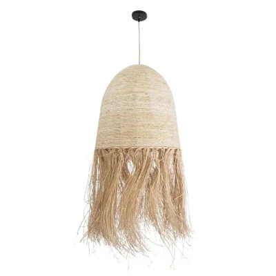 Boho Κρεμαστό Φωτιστικό AREMBEPE Μονόφωτο 1 x E27 AC220-240V IP20 - Φ60 x Υ130cm - Μπεζ Φυσική Ράφια Νήμα Πλέγμα Καμπάνα GloboStar® AREMBEPE 02179 Boho Κρεμαστό Φωτιστικό Οροφής Μονόφωτο 1 x E27 AC220-240V IP20 - Φ60 x Υ130cm - Μπεζ Φυσική Ράφια Νήμα Πλέγμα Καμπάνα - 5 Χρόνια Εγγύηση