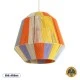 Boho Κρεμαστό Φωτιστικό SALERNO Μονόφωτο 1 x E27 AC220-240V IP20 - Φ50 x Υ50cm - Μπεζ με Λευκό και Γρι με Πορτοκαλί Λεπτό Νήμα Βαμβακερό Πλέγμα Καμπάνα GloboStar® SALERNO 02188 Boho Κρεμαστό Φωτιστικό Πλέγμα Μονόφωτο 1 x E27 IP20 Πολύχρωμο Σχοινί - Μ50 x Π50 x Υ50cm