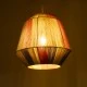 Boho Κρεμαστό Φωτιστικό SALERNO Μονόφωτο 1 x E27 AC220-240V IP20 - Φ50 x Υ50cm - Μπεζ με Λευκό και Γρι με Πορτοκαλί Λεπτό Νήμα Βαμβακερό Πλέγμα Καμπάνα GloboStar® SALERNO 02188 Boho Κρεμαστό Φωτιστικό Πλέγμα Μονόφωτο 1 x E27 IP20 Πολύχρωμο Σχοινί - Μ50 x Π50 x Υ50cm