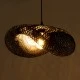 BOHO Κρεμαστό Φωτιστικό MEXICO Μονόφωτο 1 x E27 AC220-240V IP20 - Μ65 x Π45 x Υ18cm - Μαύρο Ξύλινο Μπαμπού Πλέγμα GloboStar® MEXICO 02201 Boho Κρεμαστό Φωτιστικό Πλέγμα Μονόφωτο 1 x E27 IP20 Μαύρο Ξύλο - Μ65 x Π45 x Υ18cm