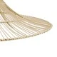 GloboStar® PALERMO 02209 Boho Κρεμαστό Φωτιστικό Πλέγμα Μονόφωτο 1 x E27 IP20 Μπεζ Ξύλο - Μ100 x Π100 x Υ30cm