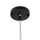 GloboStar® PALERMO 02209 Boho Κρεμαστό Φωτιστικό Πλέγμα Μονόφωτο 1 x E27 IP20 Μπεζ Ξύλο - Μ100 x Π100 x Υ30cm