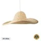 Boho Κρεμαστό Φωτιστικό ESPARGOS Μονόφωτο 1 x E27 AC220-240V IP20 - Φ70 x Υ35cm - Μπεζ Ξύλινο Μπαμπού Πλέγμα GloboStar® ESPARGOS 02214 Boho Κρεμαστό Φωτιστικό Πλέγμα Μονόφωτο 1 x E27 IP20 Μπεζ Ξύλο - Μ70 x Π70 x Υ35cm