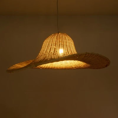 Boho Κρεμαστό Φωτιστικό ESPARGOS Μονόφωτο 1 x E27 AC220-240V IP20 - Φ70 x Υ35cm - Μπεζ Ξύλινο Μπαμπού Πλέγμα GloboStar® ESPARGOS 02214 Boho Κρεμαστό Φωτιστικό Πλέγμα Μονόφωτο 1 x E27 IP20 Μπεζ Ξύλο - Μ70 x Π70 x Υ35cm