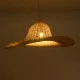 Boho Κρεμαστό Φωτιστικό ESPARGOS Μονόφωτο 1 x E27 AC220-240V IP20 - Φ70 x Υ35cm - Μπεζ Ξύλινο Μπαμπού Πλέγμα GloboStar® ESPARGOS 02214 Boho Κρεμαστό Φωτιστικό Πλέγμα Μονόφωτο 1 x E27 IP20 Μπεζ Ξύλο - Μ70 x Π70 x Υ35cm