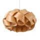 GloboStar® SARDIGNA 02218 Boho Κρεμαστό Φωτιστικό Πλέγμα Μονόφωτο 1 x E27 IP20 Καφέ Ξύλο - Μ60 x Π60 x Υ30cm
