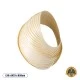 GloboStar® SALREL 02224 Boho Φωτιστικό Τοίχου - Απλίκα Μονόφωτο 1 x E27 AC 220-240V IP20 - Μ30 x Π22 x Υ38cm - Μπεζ Λεπτό Φύλλο Ξύλου Πλέγμα