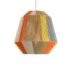 Boho Κρεμαστό Φωτιστικό SALERNO Μονόφωτο 1 x E27 AC220-240V IP20 - Φ50 x Υ50cm - Μπεζ με Λευκό και Γρι με Πορτοκαλί Λεπτό Νήμα Βαμβακερό Πλέγμα Καμπάνα GloboStar® SALERNO 02289 Boho Κρεμαστό Φωτιστικό Πλέγμα Μονόφωτο 1 x E27 IP20 Πολύχρωμο Σχοινί - Μ50 x Π50 x Υ50cm