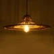 Boho Κρεμαστό Φωτιστικό PALERMO Μονόφωτο 1 x E27 AC220-240V IP20 - Φ60 x Υ18cm - Μπεζ Καφέ Ξύλινο Μπαμπού Πλέγμα GloboStar® PALERMO 02310 Boho Κρεμαστό Φωτιστικό Πλέγμα Μονόφωτο 1 x E27 IP20 Καφέ Ξύλο - Μ60 x Π60 x Υ18cm