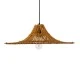 Boho Κρεμαστό Φωτιστικό PALERMO Μονόφωτο 1 x E27 AC220-240V IP20 - Φ60 x Υ18cm - Μπεζ Καφέ Ξύλινο Μπαμπού Πλέγμα GloboStar® PALERMO 02310 Boho Κρεμαστό Φωτιστικό Πλέγμα Μονόφωτο 1 x E27 IP20 Καφέ Ξύλο - Μ60 x Π60 x Υ18cm