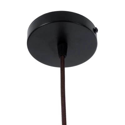 Boho Κρεμαστό Φωτιστικό PALERMO Μονόφωτο 1 x E27 AC220-240V IP20 - Φ60 x Υ18cm - Μπεζ Καφέ Ξύλινο Μπαμπού Πλέγμα GloboStar® PALERMO 02310 Boho Κρεμαστό Φωτιστικό Πλέγμα Μονόφωτο 1 x E27 IP20 Καφέ Ξύλο - Μ60 x Π60 x Υ18cm