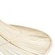 GloboStar® PALERMO 02311 Boho Κρεμαστό Φωτιστικό Πλέγμα Μονόφωτο 1 x E27 IP20 Μπεζ Ξύλο - Μ160 x Π160 x Υ45cm