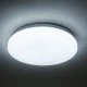 GloboStar® CELANO 61005 LED Πλαφονιέρα Οροφής Στρόγγυλη Φ26 20W 2000lm 120° AC 220-240V Αδιάβροχη IP54 Φ26 x Υ6cm Ψυχρό Λευκό 6000K - 3 Χρόνια Εγγύηση