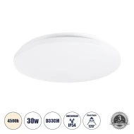 Πλαφονιέρα led οροφής στρογγυλή CELANO 61009 GLOBOSTAR 30W 2850lm IP54 AC220-240V 4500K Φ33cm