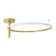 Φωτιστικό οροφής led δαχτυλίδι VERONA GLOBOSTAR 36W CCT 2700-6000K 4032lm Φ60cm χρυσό GloboStar® VERONA 61225 Φωτιστικό Οροφής Δαχτυλίδι-Κύκλος LED CCT 36W 4032lm 360° AC 220-240V - Εναλλαγή Φωτισμού μέσω Διακόπτη On/Off All In One Ψυχρό 6000k+Φυσικό 4500k+Θερμό 2700K Φ60 x Υ23cm - Χρυσό Βούρτσας - 3 Χρόνια Εγγύηση