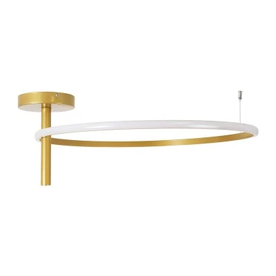 Φωτιστικό οροφής led δαχτυλίδι VERONA GLOBOSTAR 36W CCT 2700-6000K 4032lm Φ60cm χρυσό GloboStar® VERONA 61225 Φωτιστικό Οροφής Δαχτυλίδι-Κύκλος LED CCT 36W 4032lm 360° AC 220-240V - Εναλλαγή Φωτισμού μέσω Διακόπτη On/Off All In One Ψυχρό 6000k+Φυσικό 4500k+Θερμό 2700K Φ60 x Υ23cm - Χρυσό Βούρτσας - 3 Χρόνια Εγγύηση
