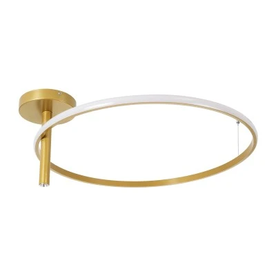 Φωτιστικό οροφής led δαχτυλίδι VERONA GLOBOSTAR 36W CCT 2700-6000K 4032lm Φ60cm χρυσό GloboStar® VERONA 61225 Φωτιστικό Οροφής Δαχτυλίδι-Κύκλος LED CCT 36W 4032lm 360° AC 220-240V - Εναλλαγή Φωτισμού μέσω Διακόπτη On/Off All In One Ψυχρό 6000k+Φυσικό 4500k+Θερμό 2700K Φ60 x Υ23cm - Χρυσό Βούρτσας - 3 Χρόνια Εγγύηση