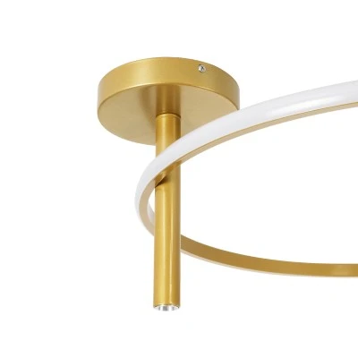 Φωτιστικό οροφής led δαχτυλίδι VERONA GLOBOSTAR 36W CCT 2700-6000K 4032lm Φ60cm χρυσό GloboStar® VERONA 61225 Φωτιστικό Οροφής Δαχτυλίδι-Κύκλος LED CCT 36W 4032lm 360° AC 220-240V - Εναλλαγή Φωτισμού μέσω Διακόπτη On/Off All In One Ψυχρό 6000k+Φυσικό 4500k+Θερμό 2700K Φ60 x Υ23cm - Χρυσό Βούρτσας - 3 Χρόνια Εγγύηση