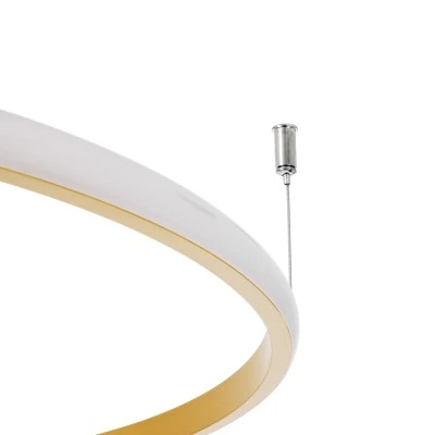 Φωτιστικό οροφής led δαχτυλίδι VERONA GLOBOSTAR 36W CCT 2700-6000K 4032lm Φ60cm χρυσό GloboStar® VERONA 61225 Φωτιστικό Οροφής Δαχτυλίδι-Κύκλος LED CCT 36W 4032lm 360° AC 220-240V - Εναλλαγή Φωτισμού μέσω Διακόπτη On/Off All In One Ψυχρό 6000k+Φυσικό 4500k+Θερμό 2700K Φ60 x Υ23cm - Χρυσό Βούρτσας - 3 Χρόνια Εγγύηση