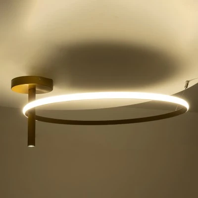Φωτιστικό οροφής led δαχτυλίδι VERONA GLOBOSTAR 36W CCT 2700-6000K 4032lm Φ60cm χρυσό GloboStar® VERONA 61225 Φωτιστικό Οροφής Δαχτυλίδι-Κύκλος LED CCT 36W 4032lm 360° AC 220-240V - Εναλλαγή Φωτισμού μέσω Διακόπτη On/Off All In One Ψυχρό 6000k+Φυσικό 4500k+Θερμό 2700K Φ60 x Υ23cm - Χρυσό Βούρτσας - 3 Χρόνια Εγγύηση