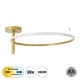 Φωτιστικό οροφής led δαχτυλίδι VERONA GLOBOSTAR 36W CCT 2700-6000K 4032lm Φ60cm χρυσό GloboStar® VERONA 61225 Φωτιστικό Οροφής Δαχτυλίδι-Κύκλος LED CCT 36W 4032lm 360° AC 220-240V - Εναλλαγή Φωτισμού μέσω Διακόπτη On/Off All In One Ψυχρό 6000k+Φυσικό 4500k+Θερμό 2700K Φ60 x Υ23cm - Χρυσό Βούρτσας - 3 Χρόνια Εγγύηση